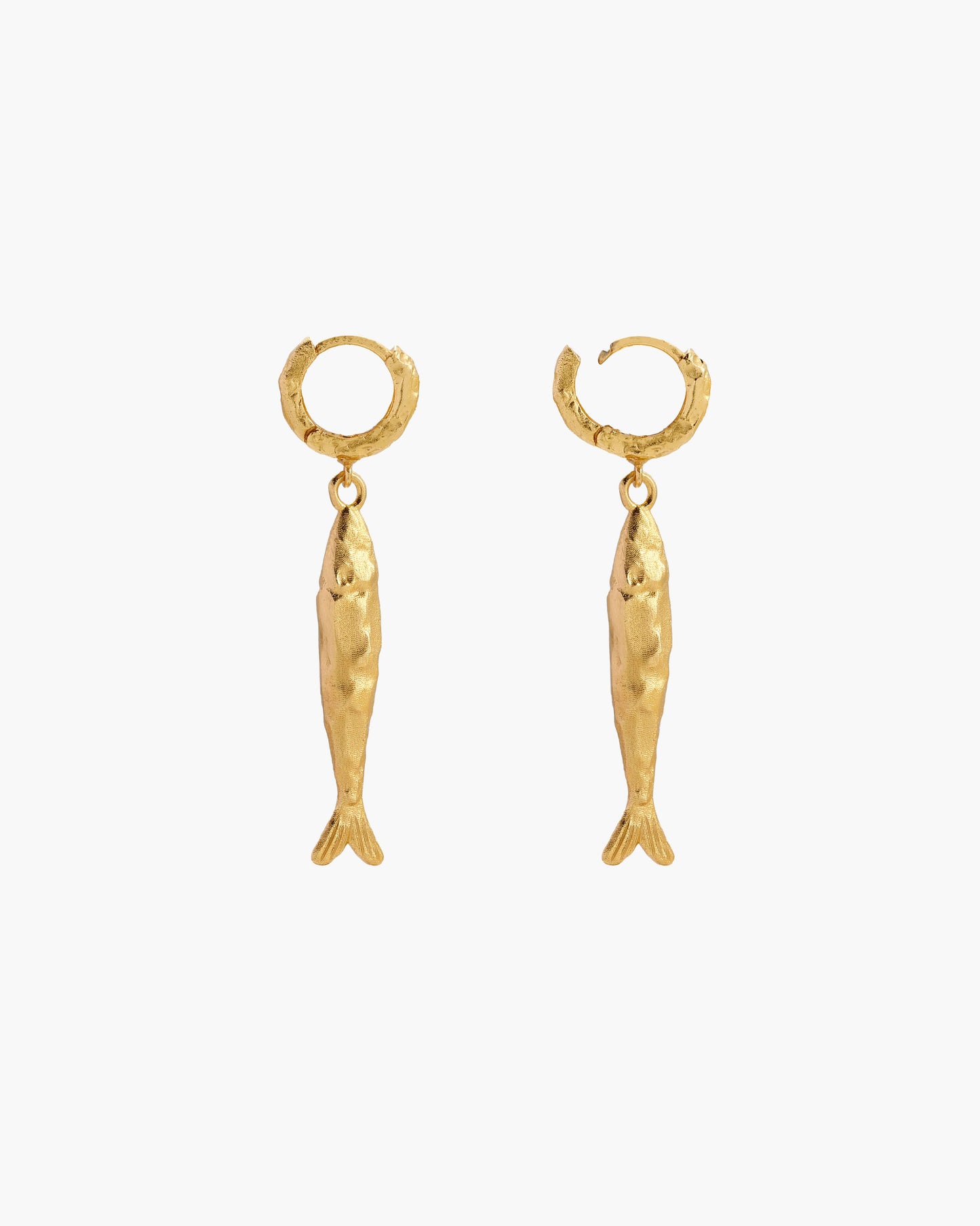 Gold Anchovy Earrings