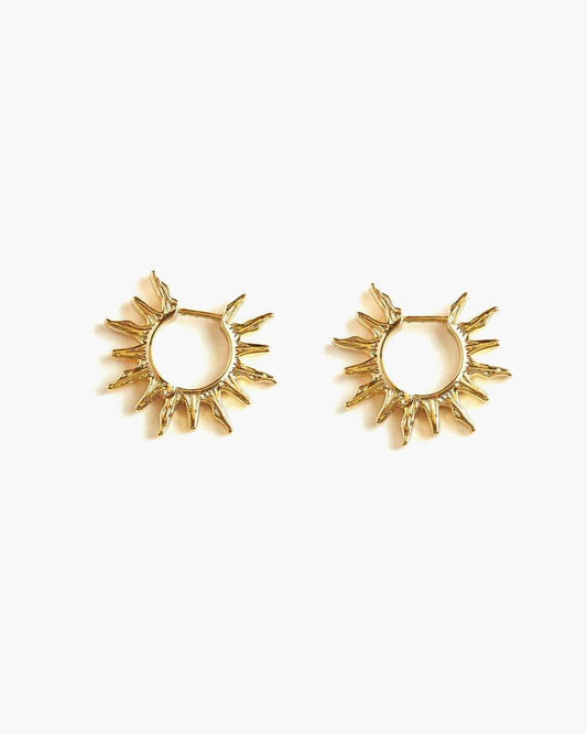Sun Hoop Earrings